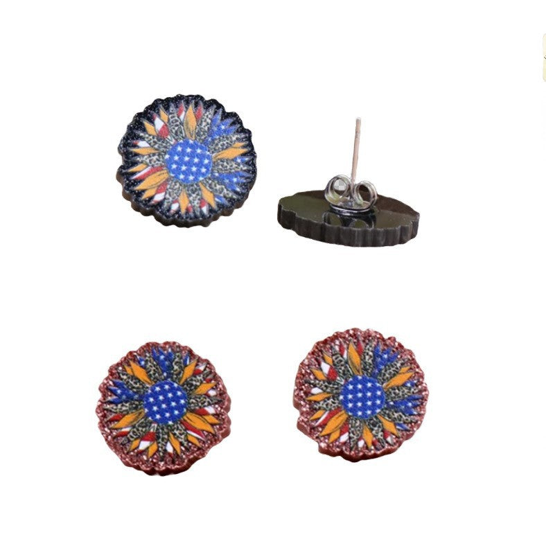Wholesale Independence Day Stud Earrings
